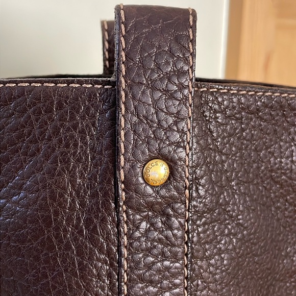 🇮🇹 Dolce & Gabbana Chocolate Brown Pebbled Leather High Riding Boots, Size 41 - Picture 7 of 16